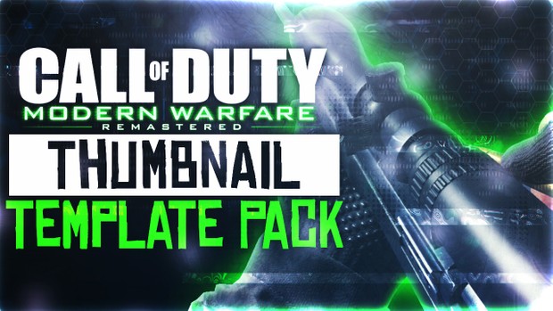 Modern Warfare Remastered - R700 Sniper Rifle Edition - Thumbnail Template Pack V4 - Photoshop