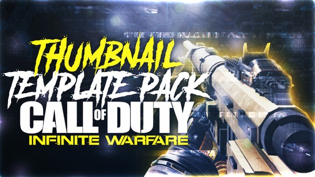 Infinite Warfare - TF 141 Intervention Sniper Rifle Edition - Thumbnail Template Pack V4 - Photoshop