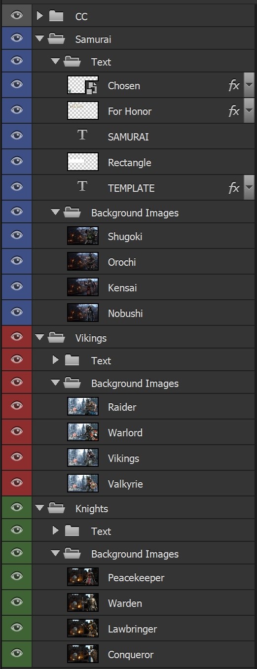 For Honor - YouTube Thumbnail Template Pack - Free Photoshop Template