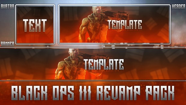 Black Ops III - Photoshop Revamp Template Pack