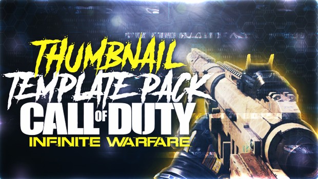 Ultimate Infinite Warfare Thumbnail Template Pack V4