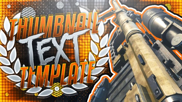 YouTube Thumbnail Template Pack V8 - Infinite Warfare Sniper Rifles - Photoshop Template