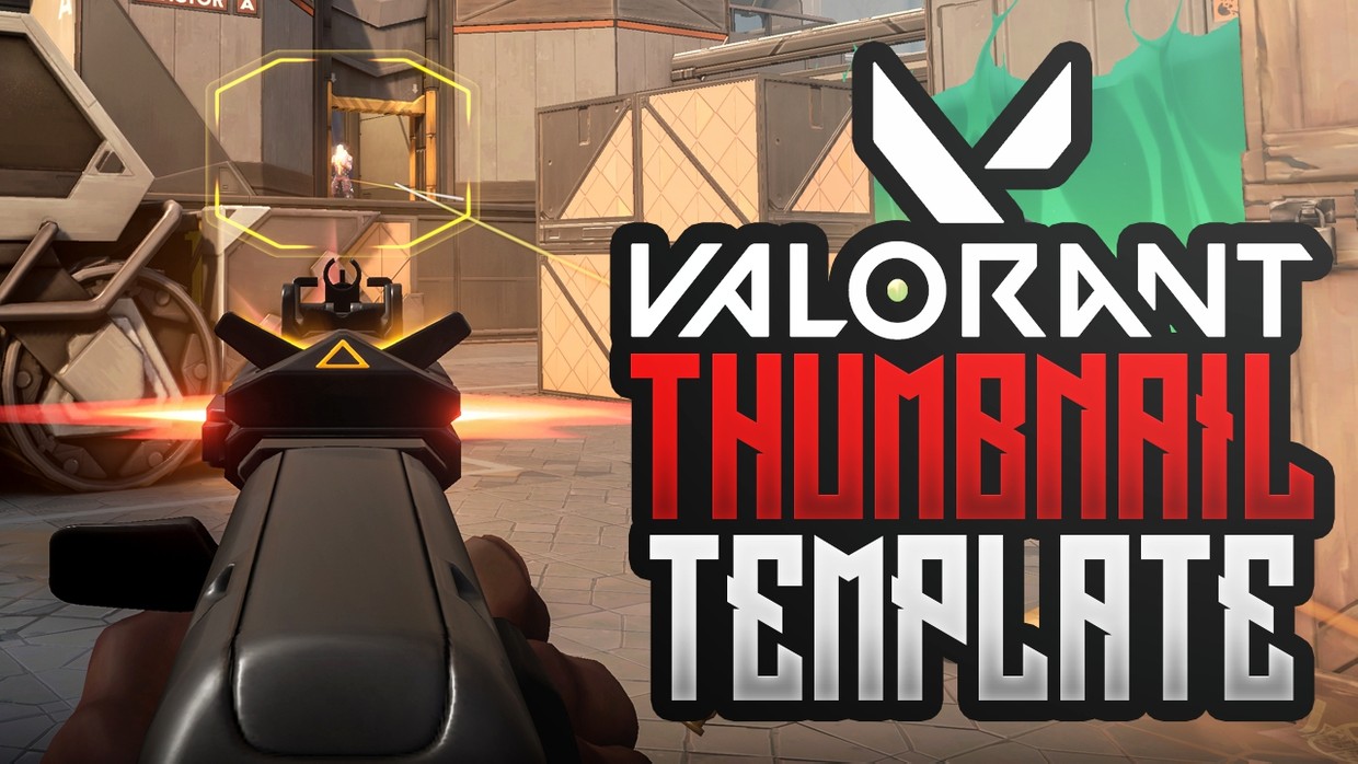 FREE Valorant YouTube Thumbnail Template - Photoshop T - ACEZ Graphics