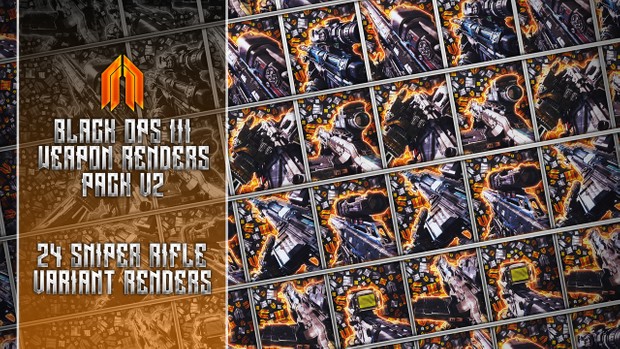 All Black Ops 3 Weapon Transparency Renders Bundle Pack (V2+V3)