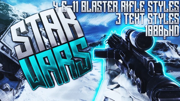 E-11 Blaster Rifle Thumbnail Pack - Star Wars Battlefront - YouTube Thumbnail Template
