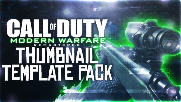 Ultimate Modern Warfare Remastered Thumbnail Template Pack V4
