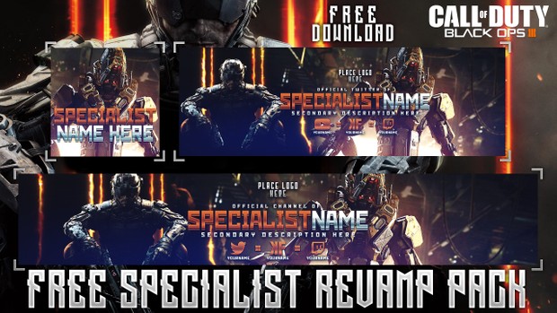 Black Ops III - Ultimate Social Media Revamp Pack - 8 Design in 1 Free Pack