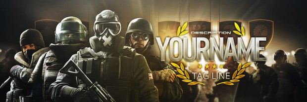 Rainbow Six Siege - Pro League - Revamp Template Pack - Photoshop