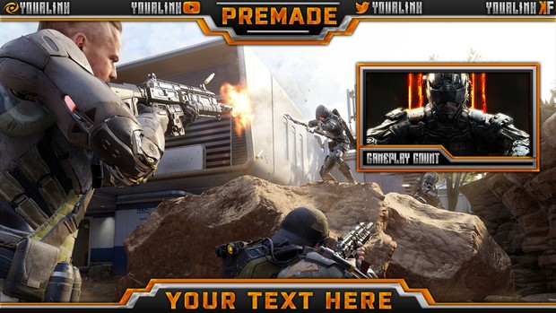 Stream Overlay Template Pack V2 - BO3 Edition