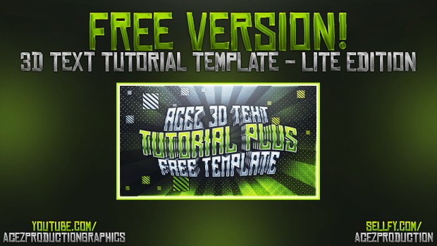 3D Text Effect - Free Version Download - Photoshop Tutorial