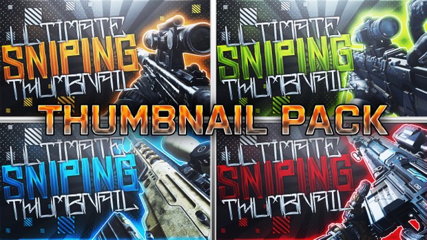 Ultimate Sniping Thumbnail Template Pack