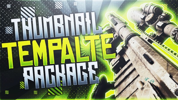Infinite Warfare - Thumbnail Template Pack V5 - Photoshop Template