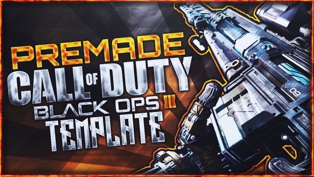Black Ops 3 Thumbnail Template Pack V3 - Locus Sniper Rifle Edition