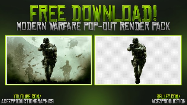 Modern Warfare Cut Out Render Pack
