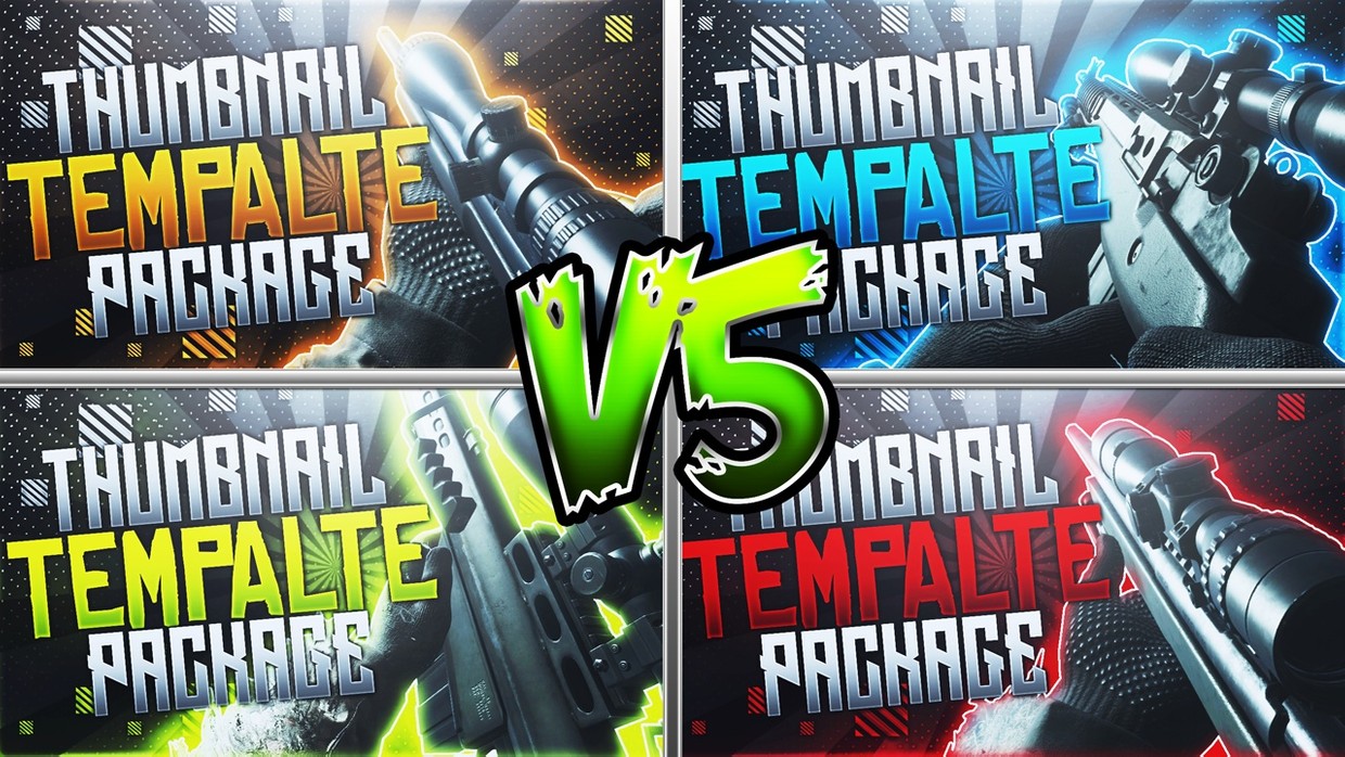 Modern Warfare Remastered - Thumbnail Template Pack V5 - ACEZ Graphics