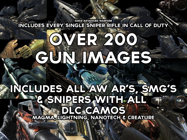 CoD Gun Image Pack - PNG Transparent Pack