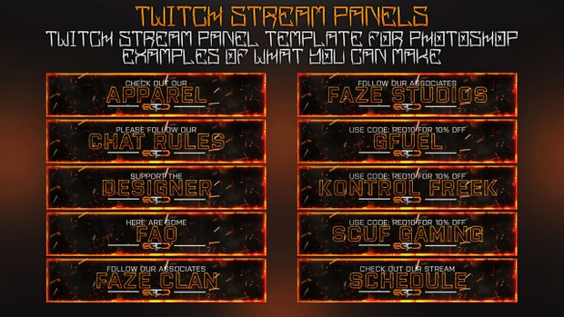 Black Ops 3 Twitch Stream Panels Template