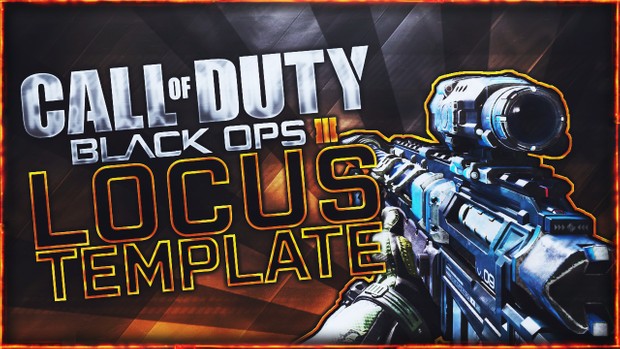 Black Ops 3 Thumbnail Template Pack V3 - Locus Sniper Rifle Edition