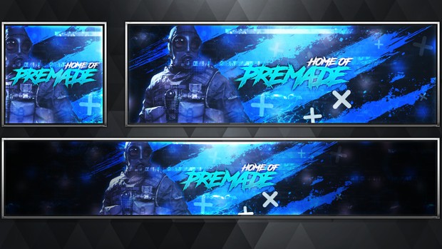 SAS - Modern Warfare Remastered - Social Media Revamp Pack V24 - Photoshop Template