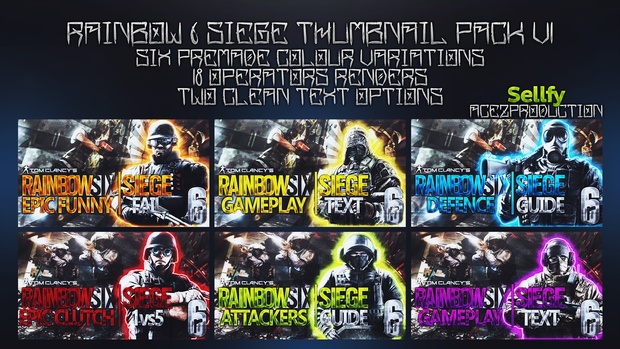 Rainbow Six Siege Ultimate Thumbnail Pack V1