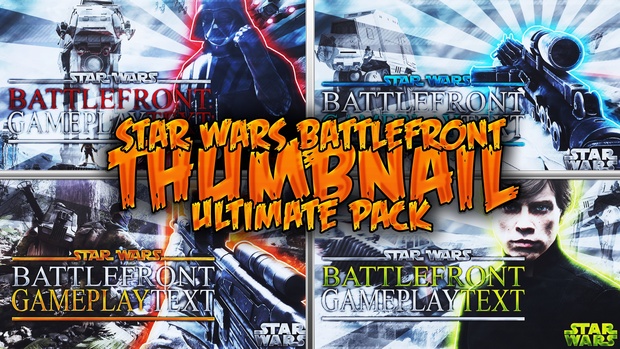 Star Wars Battlefront Ultimate Thumbnail Template V1