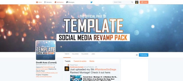 Battlefield 1 - Deluxe -Social Media Revamp Template Pack - Photoshop Template