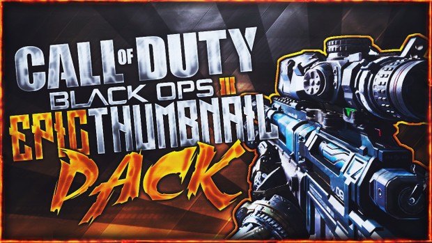Black Ops 3 Thumbnail Template Pack V3 - Locus Sniper Rifle Edition