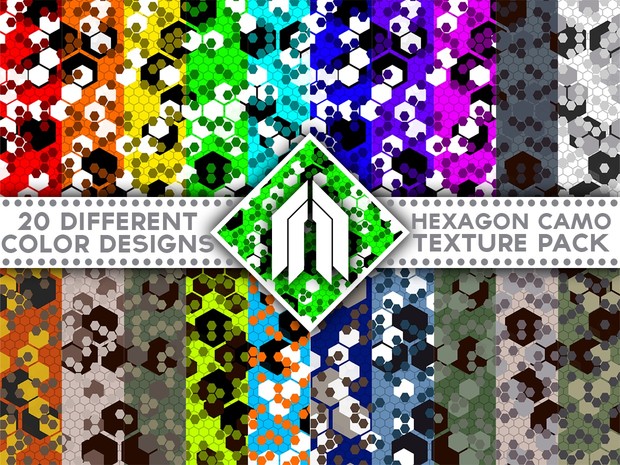 Camouflage Hexagon Pack