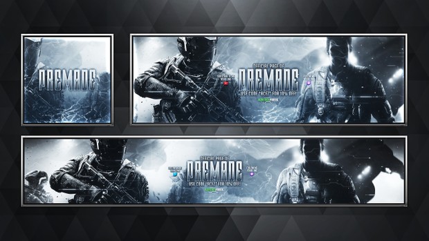 Social Media Revamp Pack V10 - Infinite Warfare Edition - Pre-made Design Service