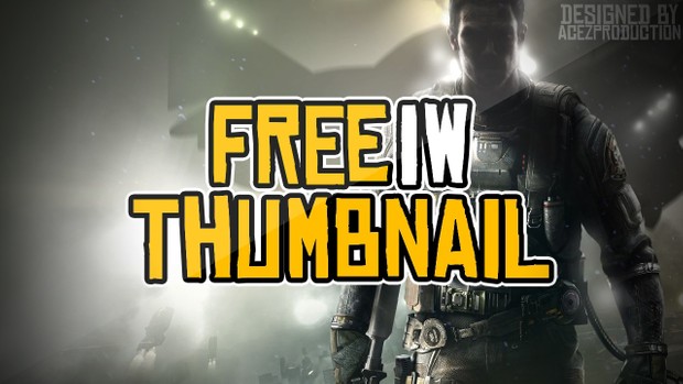 Infinite Warfare YouTube Thumbnail Template Pack - Free Photoshop Template