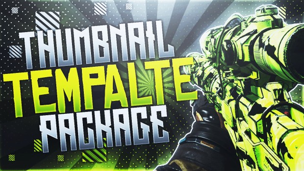 KBS Longhsot Sniper Rifle - Neon Tiger - Thumbnail Template Pack