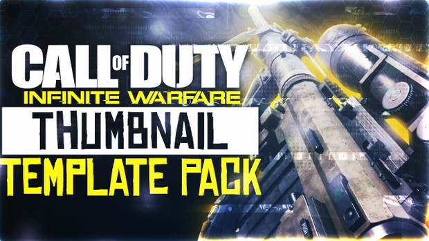 Infinite Warfare - TF 141 Intervention Sniper Rifle Edition - Thumbnail Template Pack V4 - Photoshop