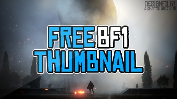 Battlefield 1 YouTube Thumbnail Template Pack - Free Photoshop Template
