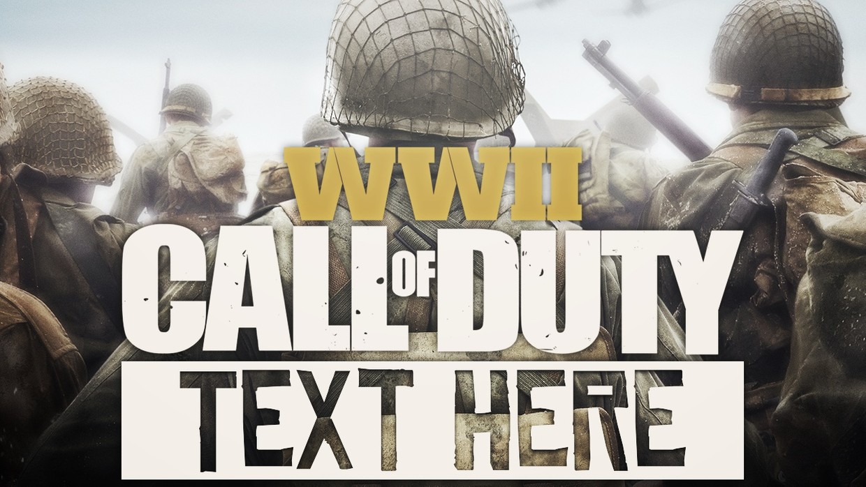 Call of Duty: World War 2 - Thumbnail Template Pack - - ACEZ Graphics