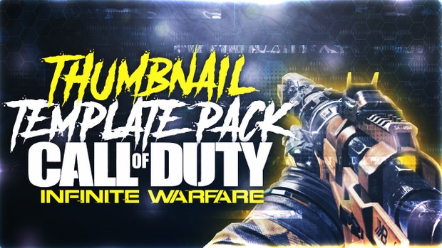 Infinite Warfare - KBS Longbow Sniper Rifle Edition - Thumbnail Template Pack V4 - Photoshop