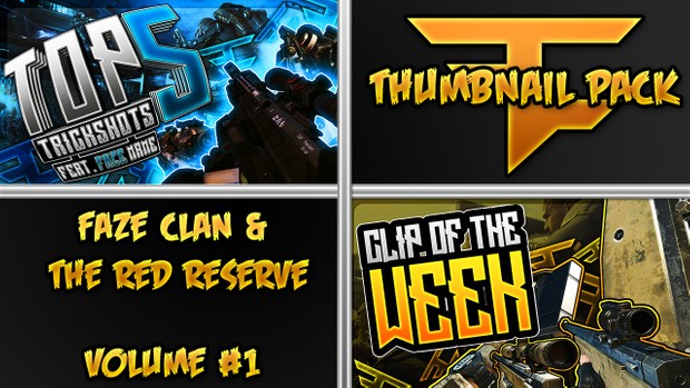 Clan Thumbnail Pack V1 - FaZe & Red Reserve Edition