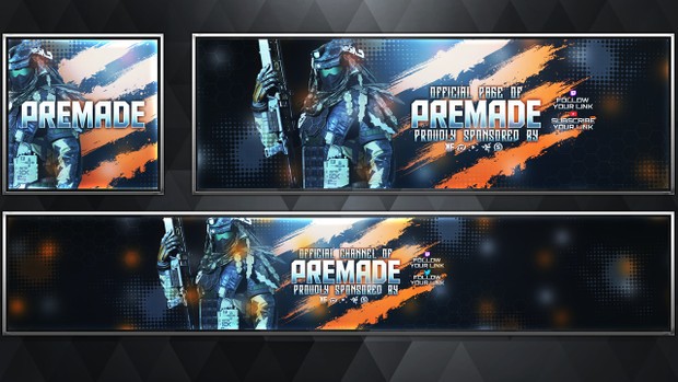 Phantom - Infinite Warfare - Social Media Revamp Pack V20 - Photoshop Template