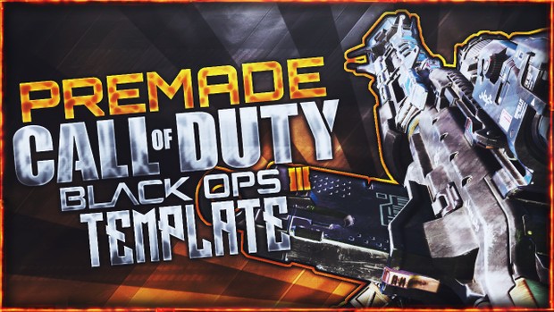 Black Ops 3 Thumbnail Template Pack V5 - Drakon Sniper Rifle Edition