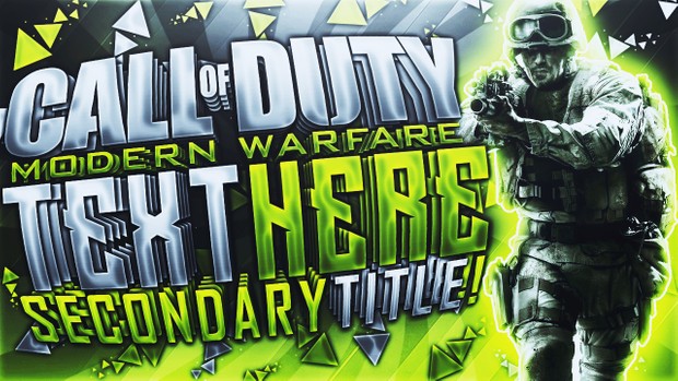 Infinite Warfare Thumbnail Template Pack V1 - Legacy Edition - Photoshop Template