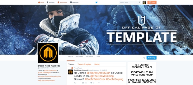 Rainbow Six Siege - Black Ice DLC - Revamp Template - Photoshop