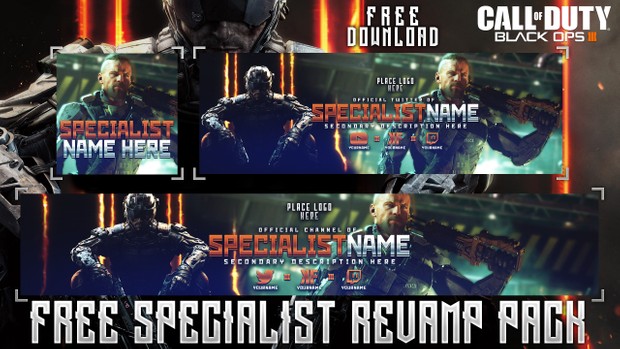 Black Ops III - Ultimate Social Media Revamp Pack - 8 Design in 1 Free Pack