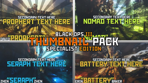 Black Ops III Specialist Thumbnail Pack