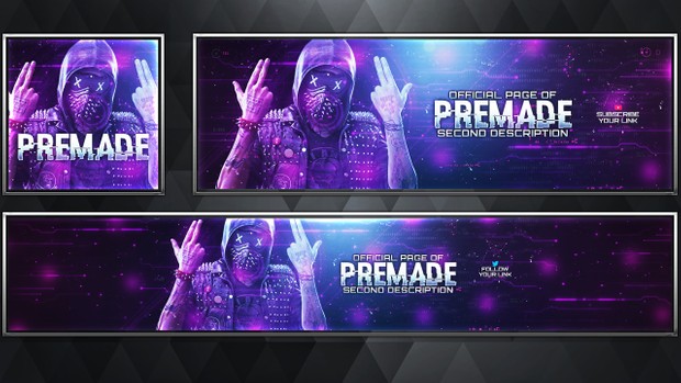 Social Media Revamp Pack V18 - Watch Dogs 2 - Photoshop Template