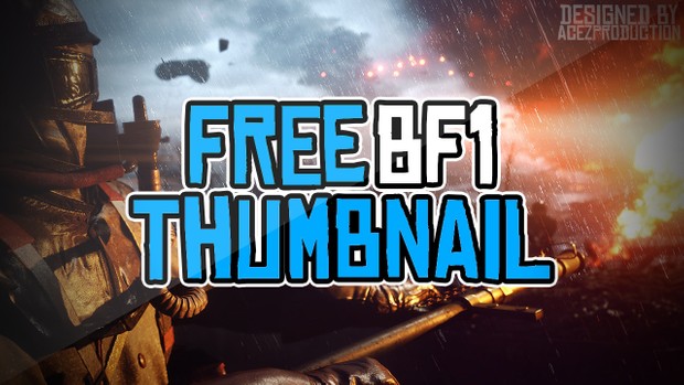 Battlefield 1 YouTube Thumbnail Template Pack - Free Photoshop Template