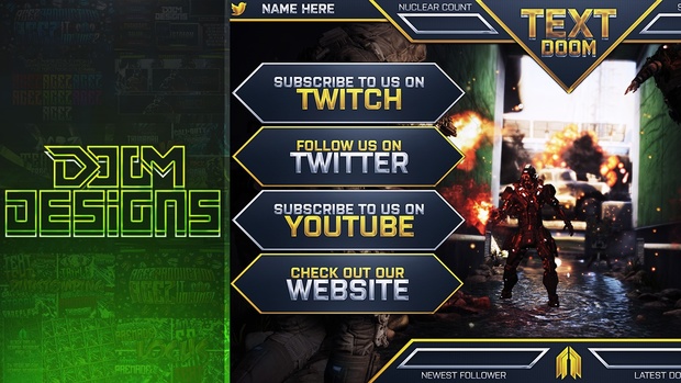 Ultimate Customizable Twitch Live Stream Template Pack V2