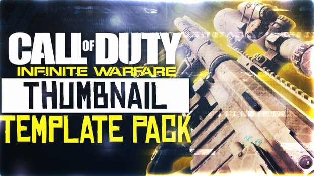 Infinite Warfare - Widowmaker Sniper Rifle Edition - Thumbnail Template Pack V4 - Photoshop