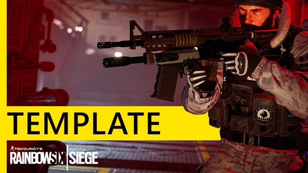 Tom Clancy's Rainbow Six Siege - Ubisoft themed YouTube Thumbnail Template