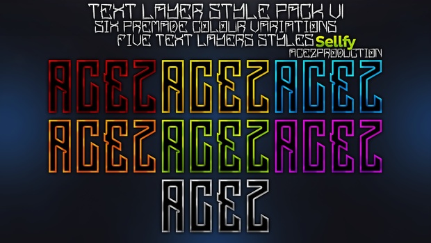 Text Layers Styles Pack V1 - Photoshop