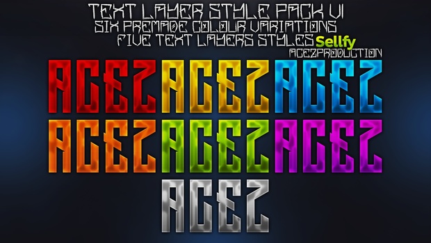 Text Layers Styles Pack V1 - Photoshop