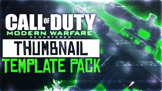 Ultimate Modern Warfare Remastered Thumbnail Template Pack V4